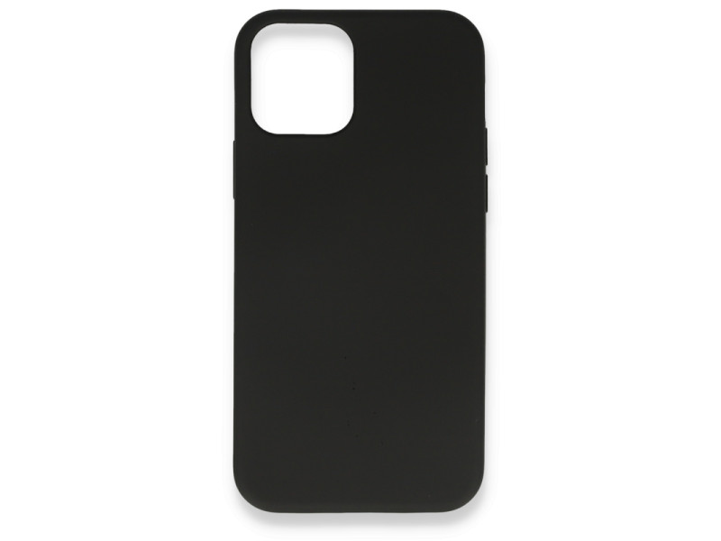 Newface iPhone 12 Mini Kılıf Nano içi Kadife Silikon - Siyah