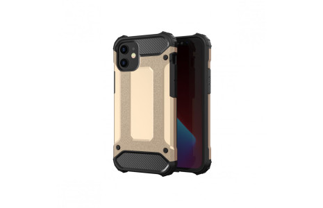 Newface iPhone 12 Mini Kılıf Tank Silikon Kapak - Gold