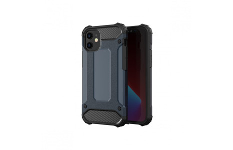 Newface iPhone 12 Mini Kılıf Tank Silikon Kapak - Lacivert