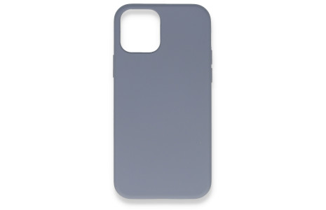 Newface iPhone 12 Kılıf Nano içi Kadife Silikon - Gri