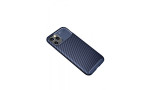 Newface iPhone 12 Pro Kılıf Focus Karbon Silikon - Lacivert