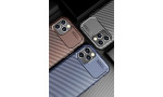 Newface iPhone 12 Pro Kılıf Focus Karbon Silikon - Lacivert
