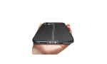 Newface iPhone 12 Pro Max Kılıf Focus Derili Silikon - Lacivert