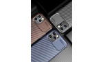 Newface iPhone 12 Pro Max Kılıf Focus Karbon Silikon - Siyah