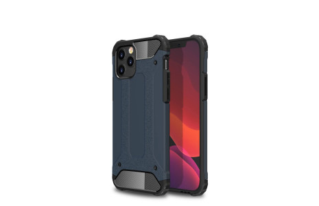 Newface iPhone 12 Pro Max Kılıf Tank Silikon Kapak - Lacivert