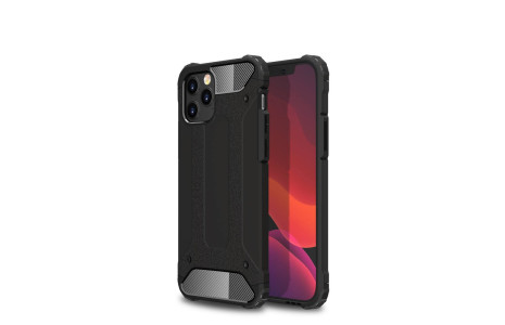 Newface iPhone 12 Pro Max Kılıf Tank Silikon Kapak - Siyah