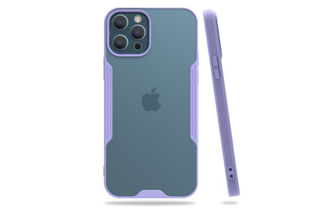 Newface iPhone 12 Pro Kılıf Platin Silikon - Lila