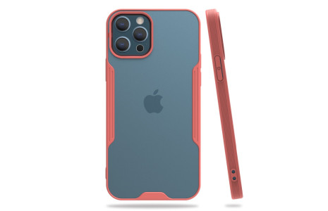 Newface iPhone 12 Pro Kılıf Platin Silikon - Pembe