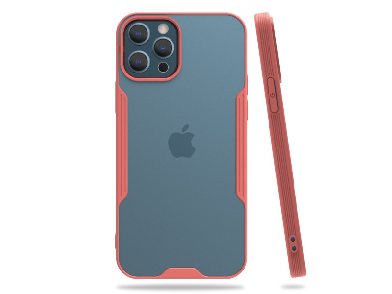 Newface iPhone 12 Pro Kılıf Platin Silikon - Pembe