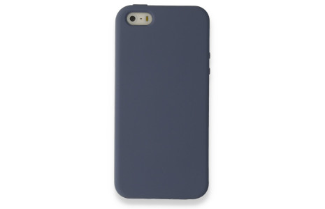 Newface iPhone 5 Kılıf Nano içi Kadife Silikon - Gri