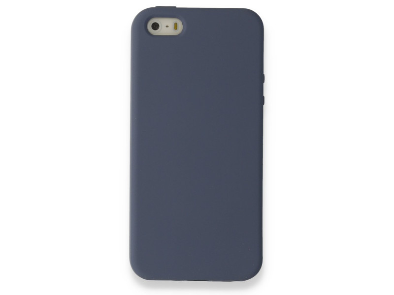 Newface iPhone 5 Kılıf Nano içi Kadife Silikon - Gri