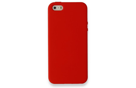Newface iPhone 5 Kılıf Nano içi Kadife Silikon - Kırmızı