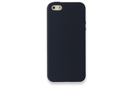 Newface iPhone 5 Kılıf Nano içi Kadife Silikon - Lacivert