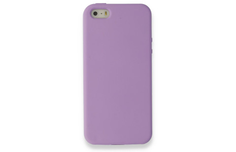 Newface iPhone 5 Kılıf Nano içi Kadife Silikon - Lila