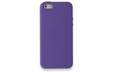 Newface iPhone 5 Kılıf Nano içi Kadife Silikon - Mor