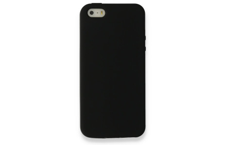 Newface iPhone 5 Kılıf Nano içi Kadife Silikon - Siyah