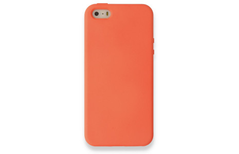 Newface iPhone 5 Kılıf Nano içi Kadife Silikon - Turuncu