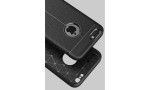 Newface iPhone 6 Kılıf Focus Derili Silikon - Kırmızı