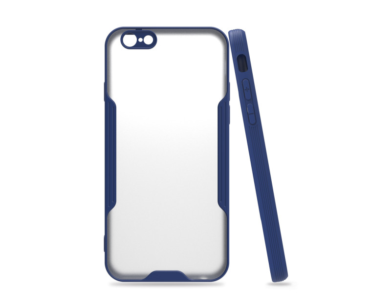 Newface iPhone 6 Kılıf Platin Silikon - Lacivert