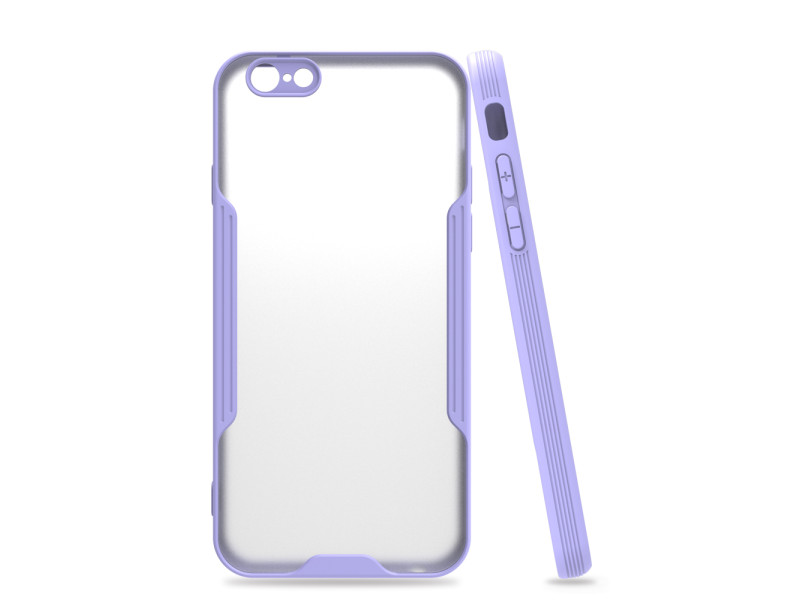 Newface iPhone 6 Kılıf Platin Silikon - Lila