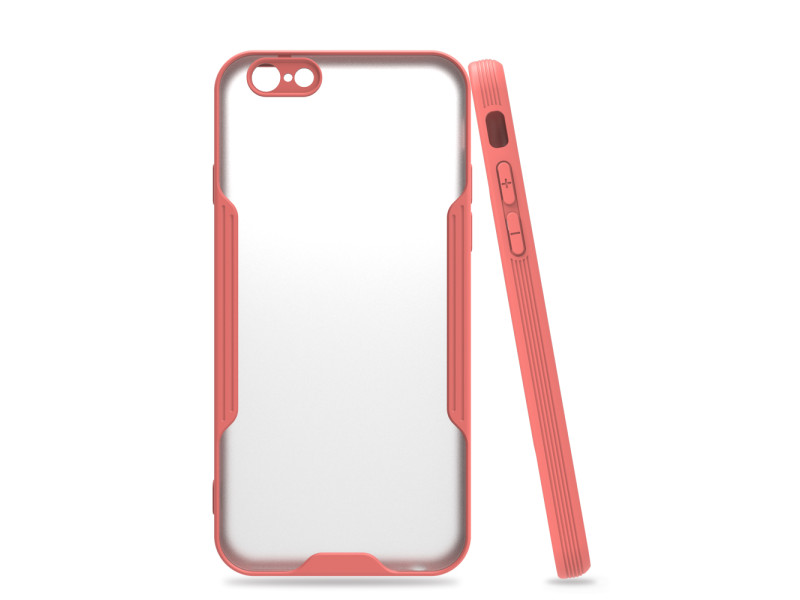 Newface iPhone 6 Kılıf Platin Silikon - Pembe
