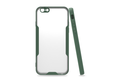 Newface iPhone 6 Kılıf Platin Silikon - Yeşil