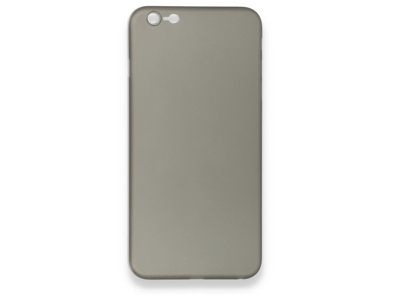 Newface iPhone 6 Plus Kılıf PP Ultra İnce Kapak - Gri