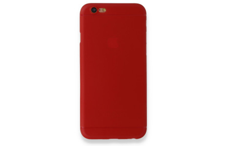 Newface iPhone 6 Kılıf PP Ultra İnce Kapak - Kırmızı