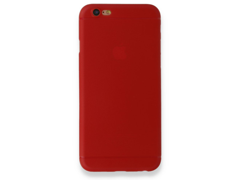 Newface iPhone 6 Kılıf PP Ultra İnce Kapak - Kırmızı