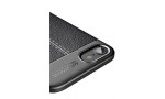 Newface iPhone 7 Kılıf Focus Derili Silikon - Siyah