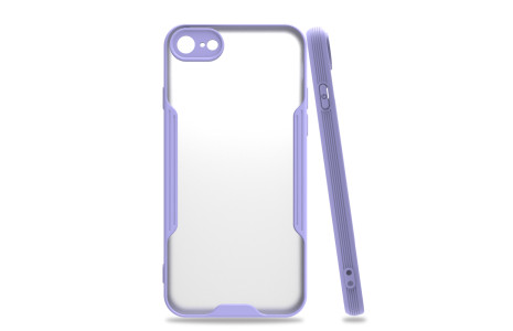 Newface iPhone 7 Kılıf Platin Silikon - Lila