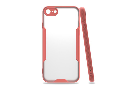 Newface iPhone 7 Kılıf Platin Silikon - Pembe