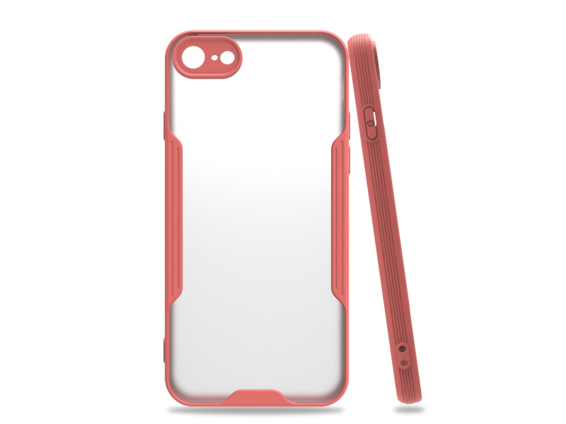 Newface iPhone 7 Kılıf Platin Silikon - Pembe