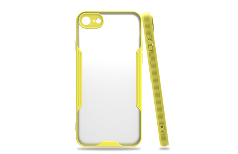 Newface iPhone 7 Kılıf Platin Silikon - Sarı