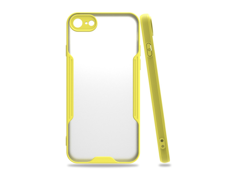 Newface iPhone 7 Kılıf Platin Silikon - Sarı