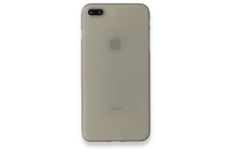 Newface iPhone 7 Plus Kılıf PP Ultra İnce Kapak - Gri