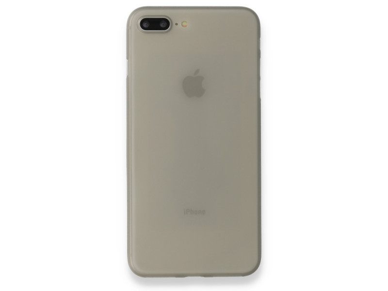 Newface iPhone 7 Plus Kılıf PP Ultra İnce Kapak - Gri
