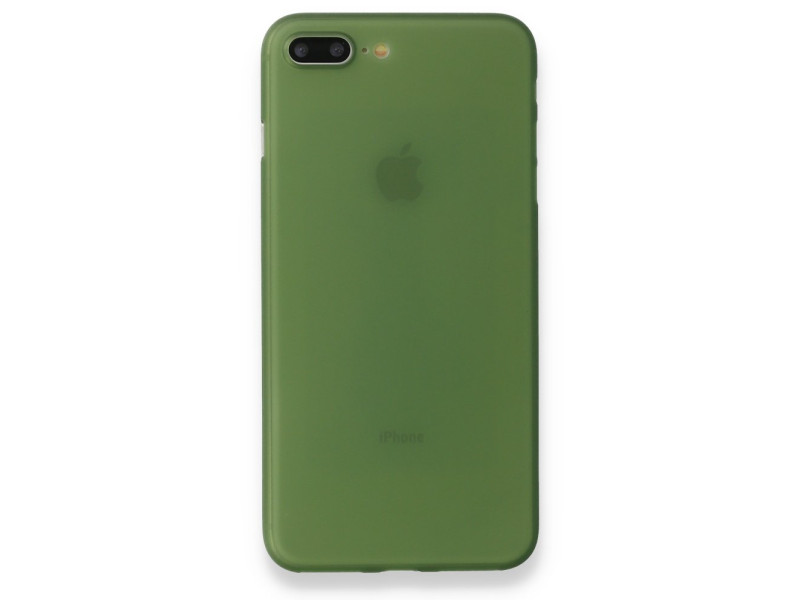 Newface iPhone 7 Plus Kılıf PP Ultra İnce Kapak - Yeşil
