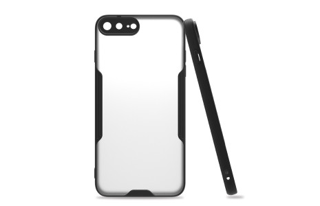 Newface iPhone 7 Plus Kılıf Platin Silikon - Siyah