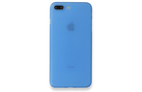 Newface iPhone 7 Plus Kılıf PP Ultra İnce Kapak - Mavi