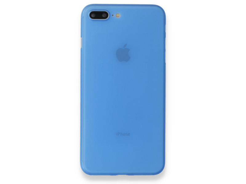Newface iPhone 7 Plus Kılıf PP Ultra İnce Kapak - Mavi