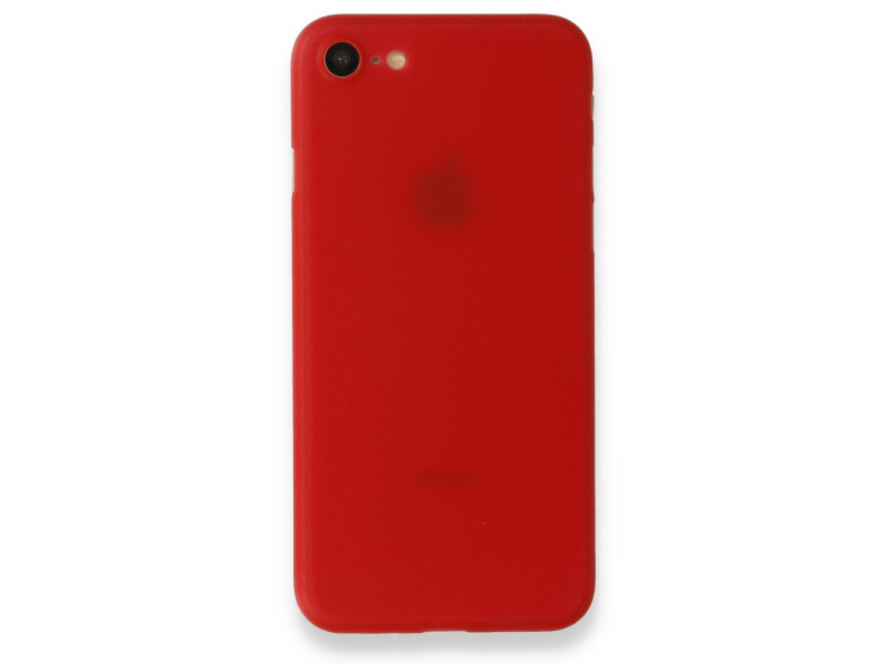 Newface iPhone 7 Kılıf PP Ultra İnce Kapak - Kırmızı