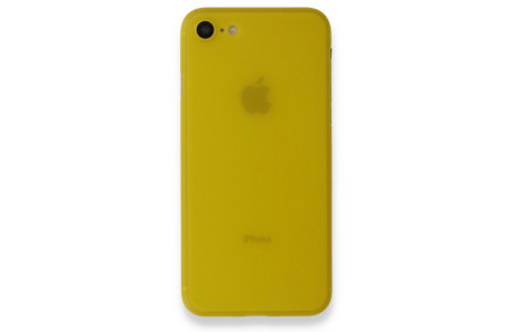 Newface iPhone 7 Kılıf PP Ultra İnce Kapak - Sarı