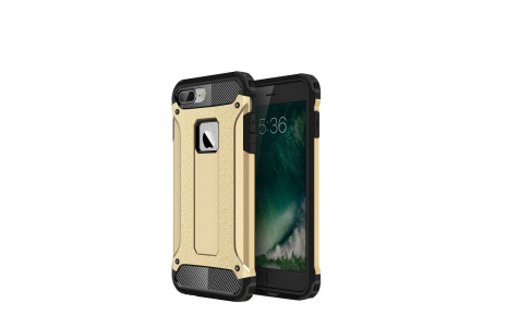 Newface iPhone 8 Plus Kılıf Tank Silikon Kapak - Gold