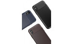 Newface iPhone X Kılıf Focus Karbon Silikon - Lacivert