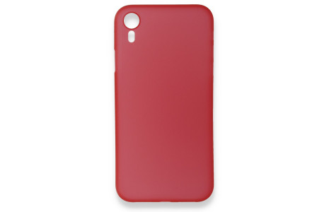 Newface iPhone XR Kılıf PP Ultra İnce Kapak - Kırmızı