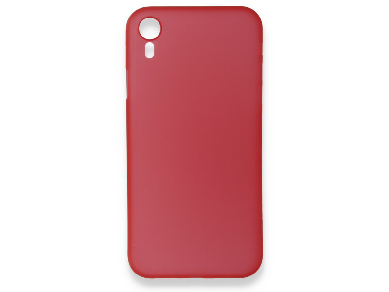 Newface iPhone XR Kılıf PP Ultra İnce Kapak - Kırmızı