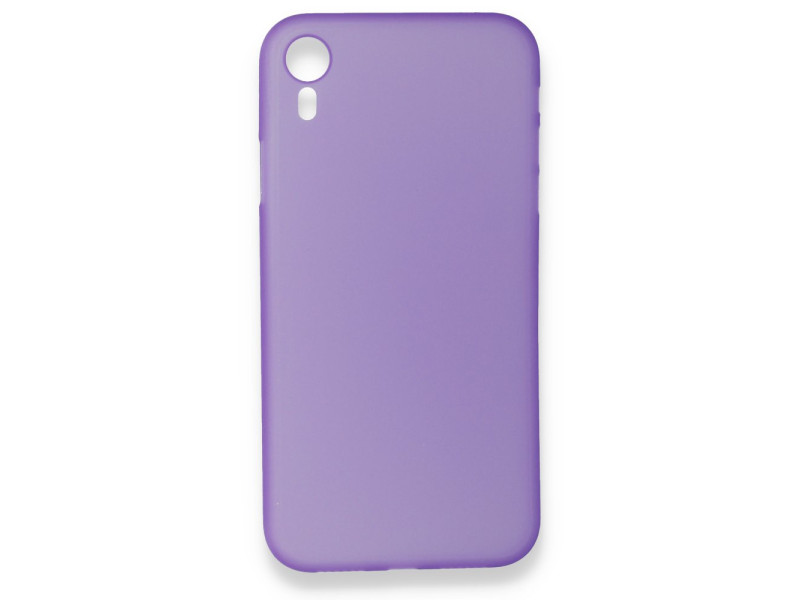 Newface iPhone XR Kılıf PP Ultra İnce Kapak - Mor