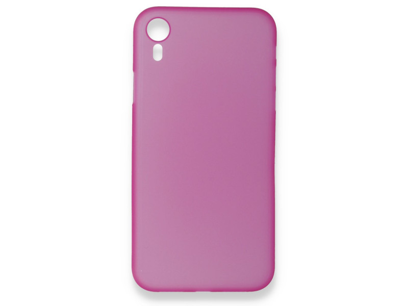Newface iPhone XR Kılıf PP Ultra İnce Kapak - Pembe