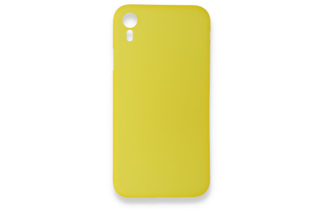 Newface iPhone XR Kılıf PP Ultra İnce Kapak - Sarı